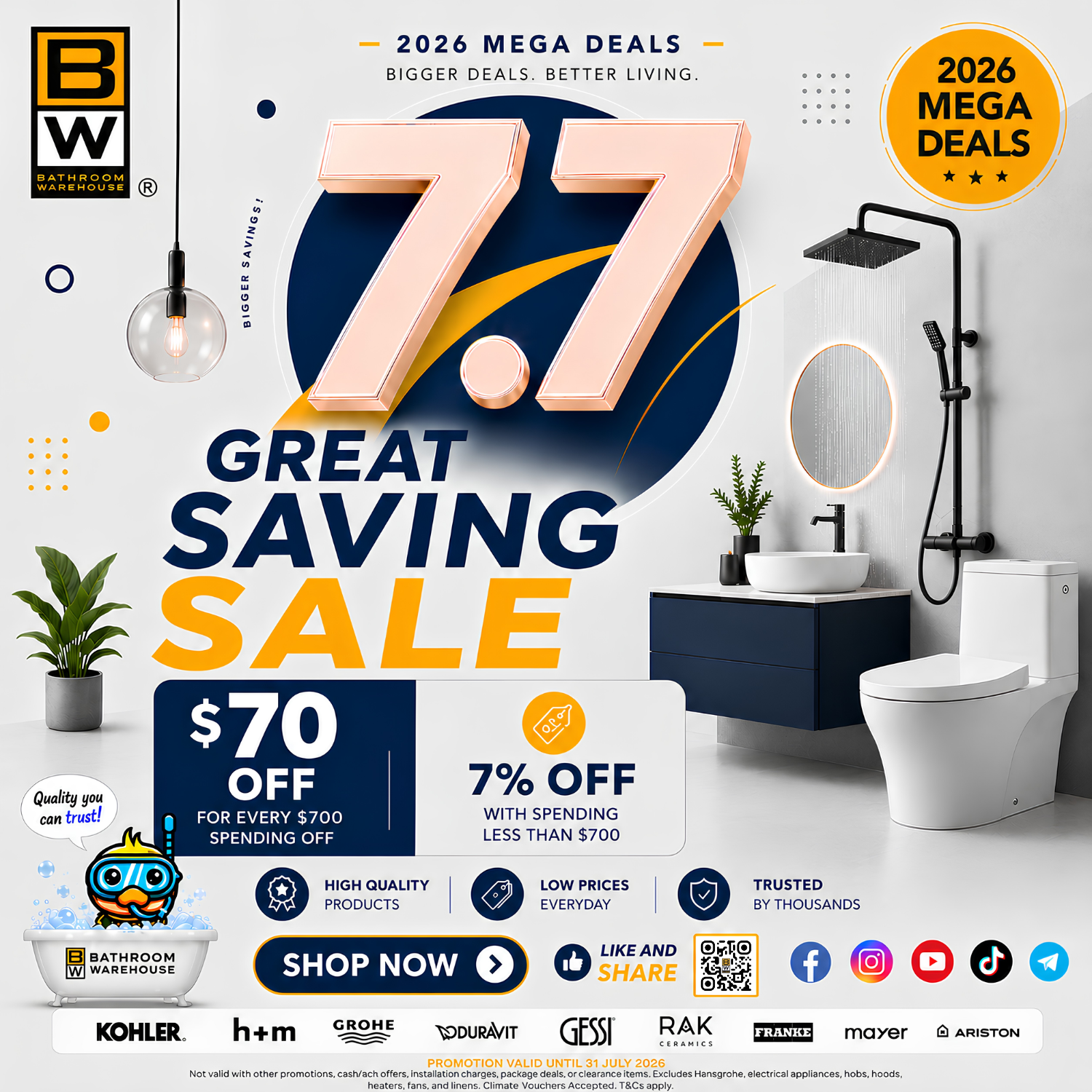 7.7 Great Saving Sale promotion artwork