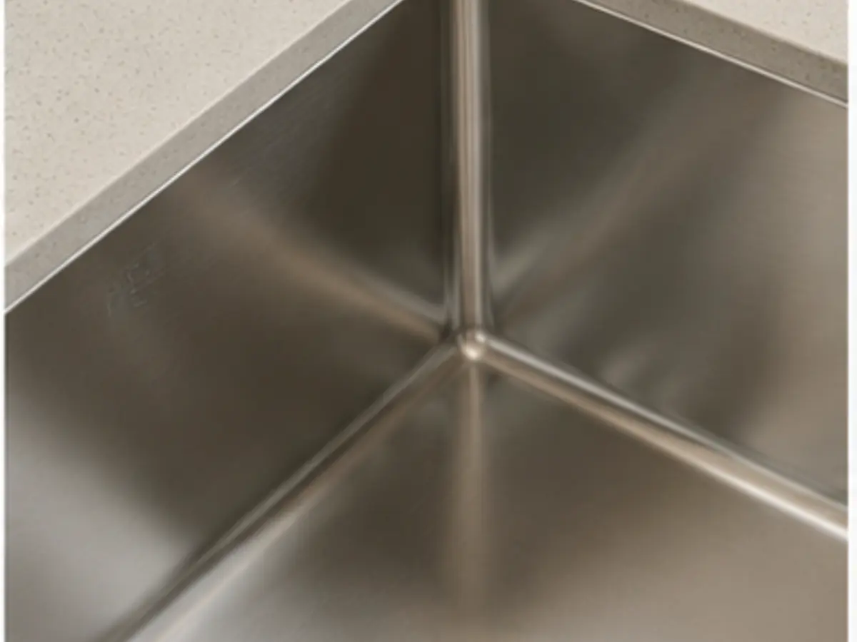 Single-bowl stainless-steel kitchen sink