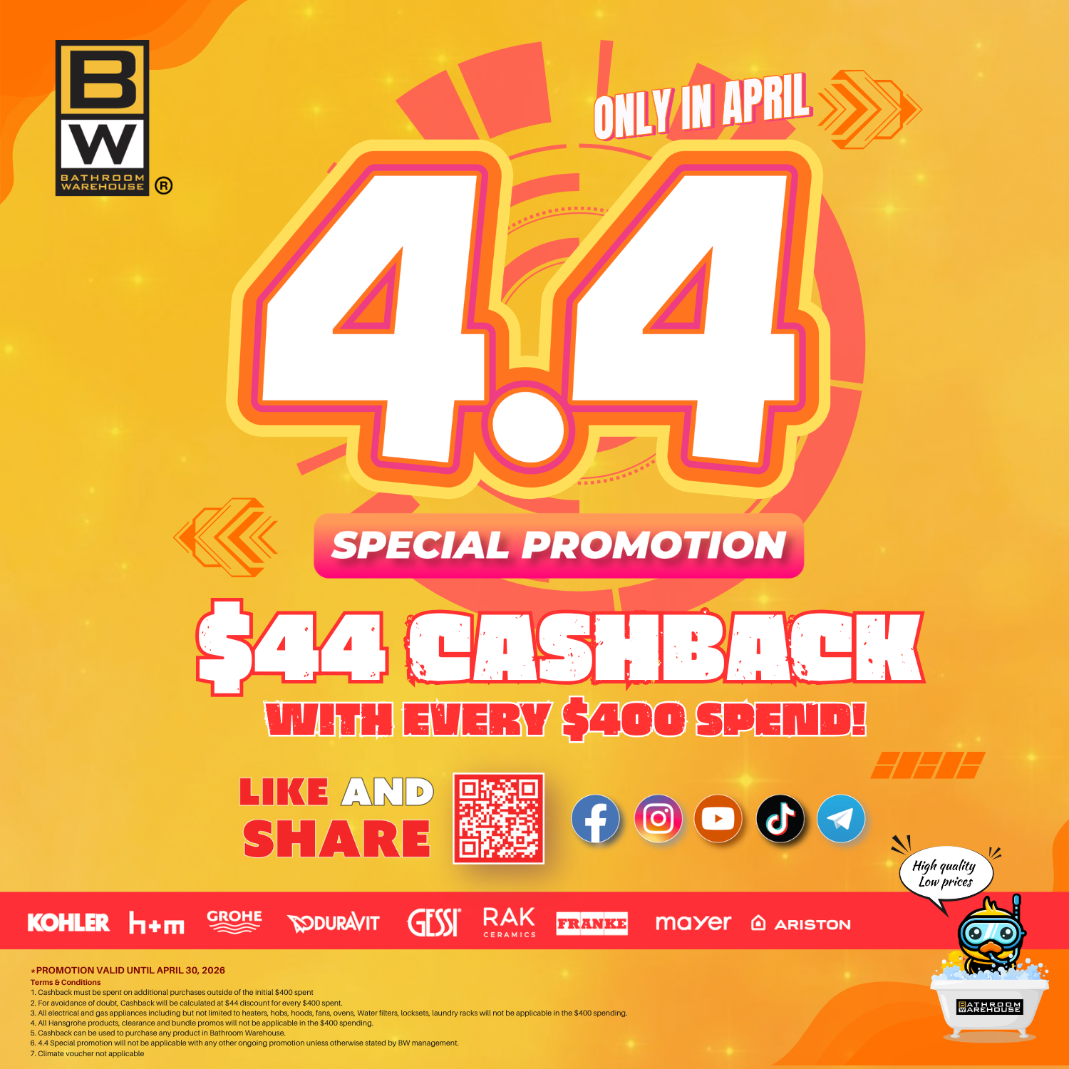 The 4.4 Promotion campaign artwork