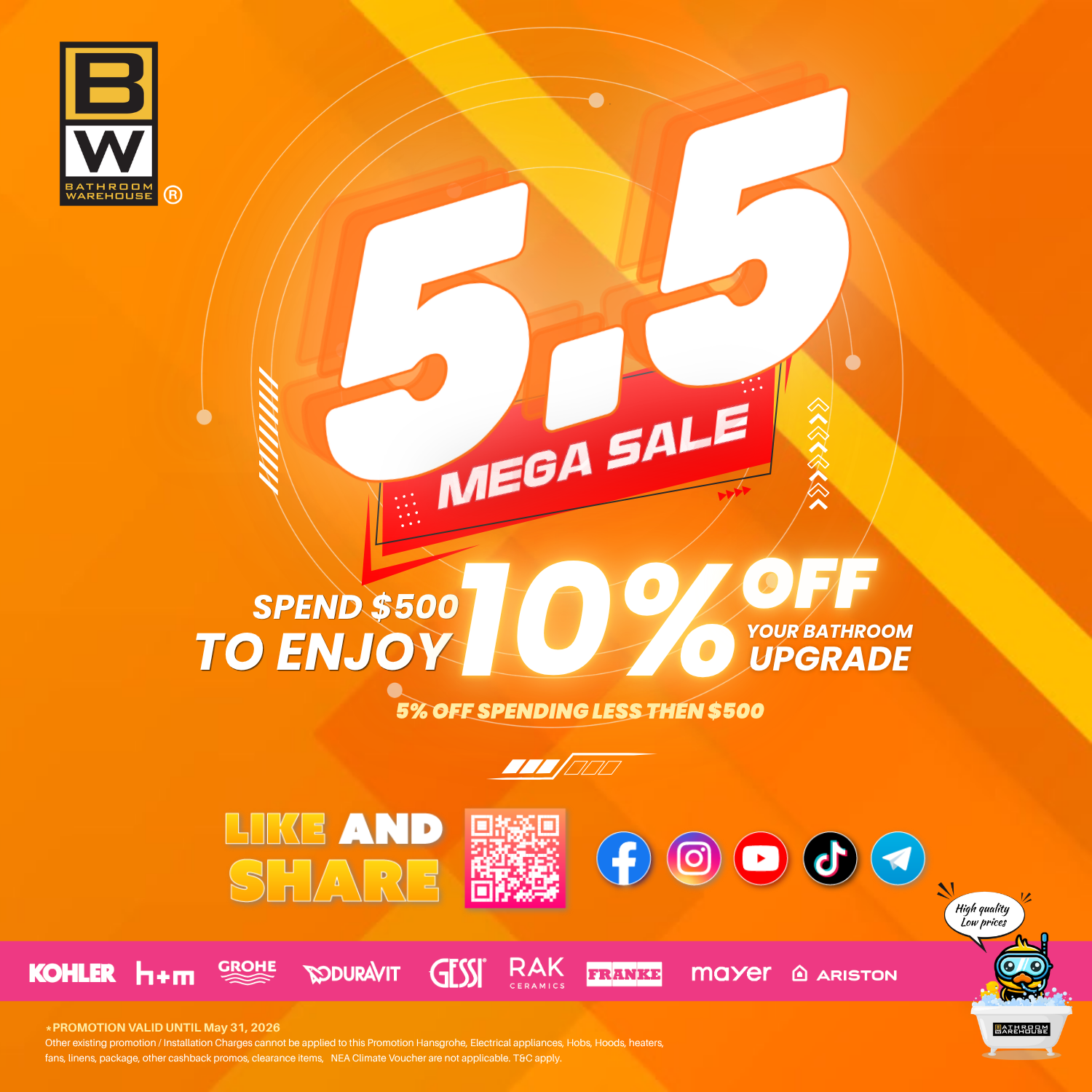 5.5 Mega Sale promotion artwork