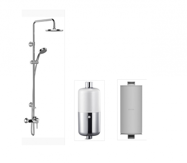 KOHLER TAUT PIN shower column with shower mixer